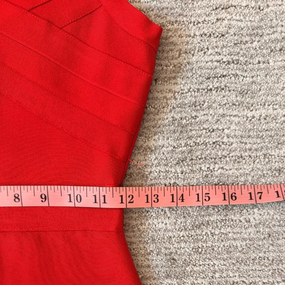NWT Bella Barnett Bodycon Red Midi Dress Womans SZ. 6 Bandage Dress Holiday - Picture 12 of 14